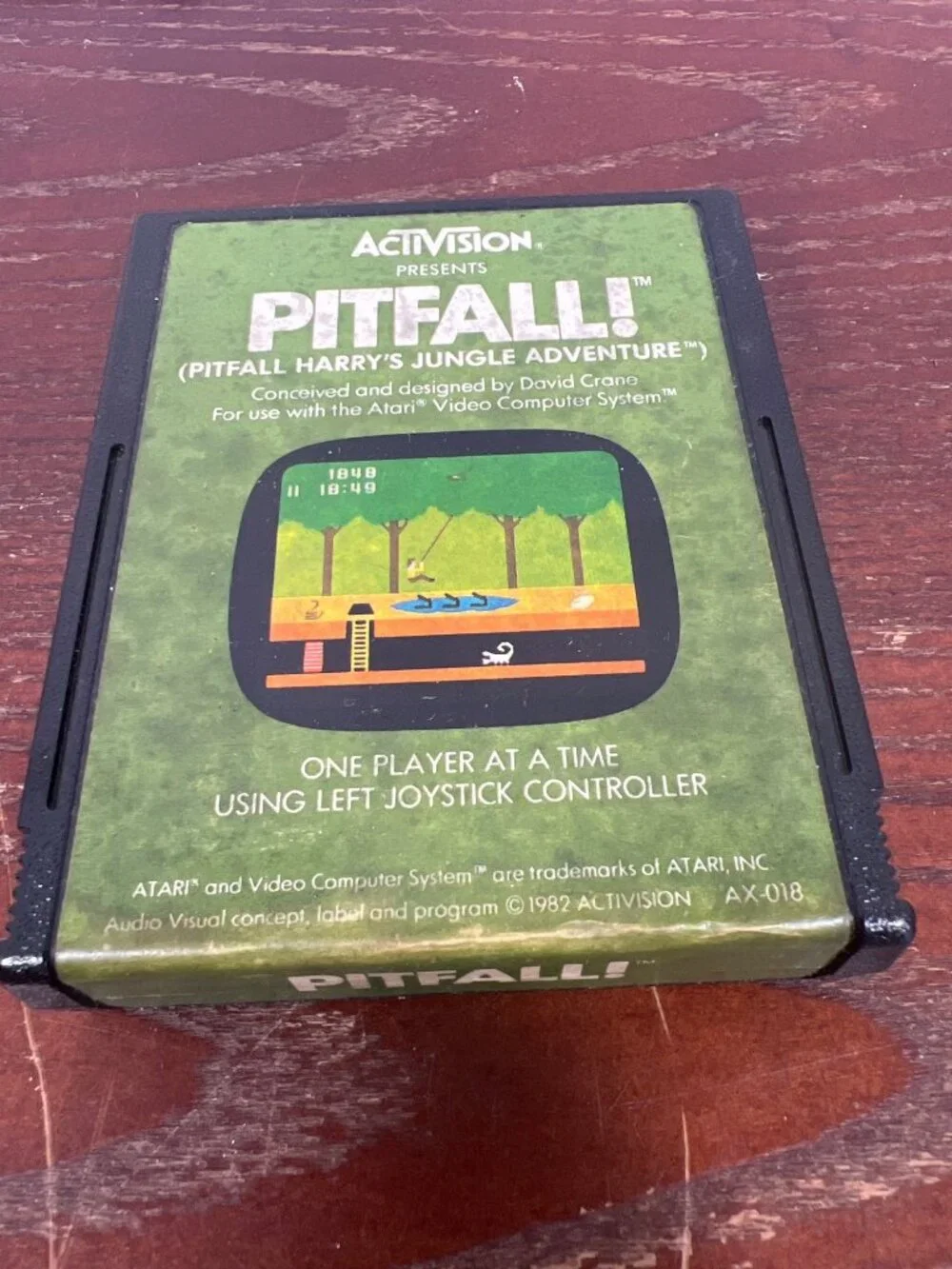 Activision Pitfall! Atari 2600 Game Cartridge 1982 Classic Retro Gaming